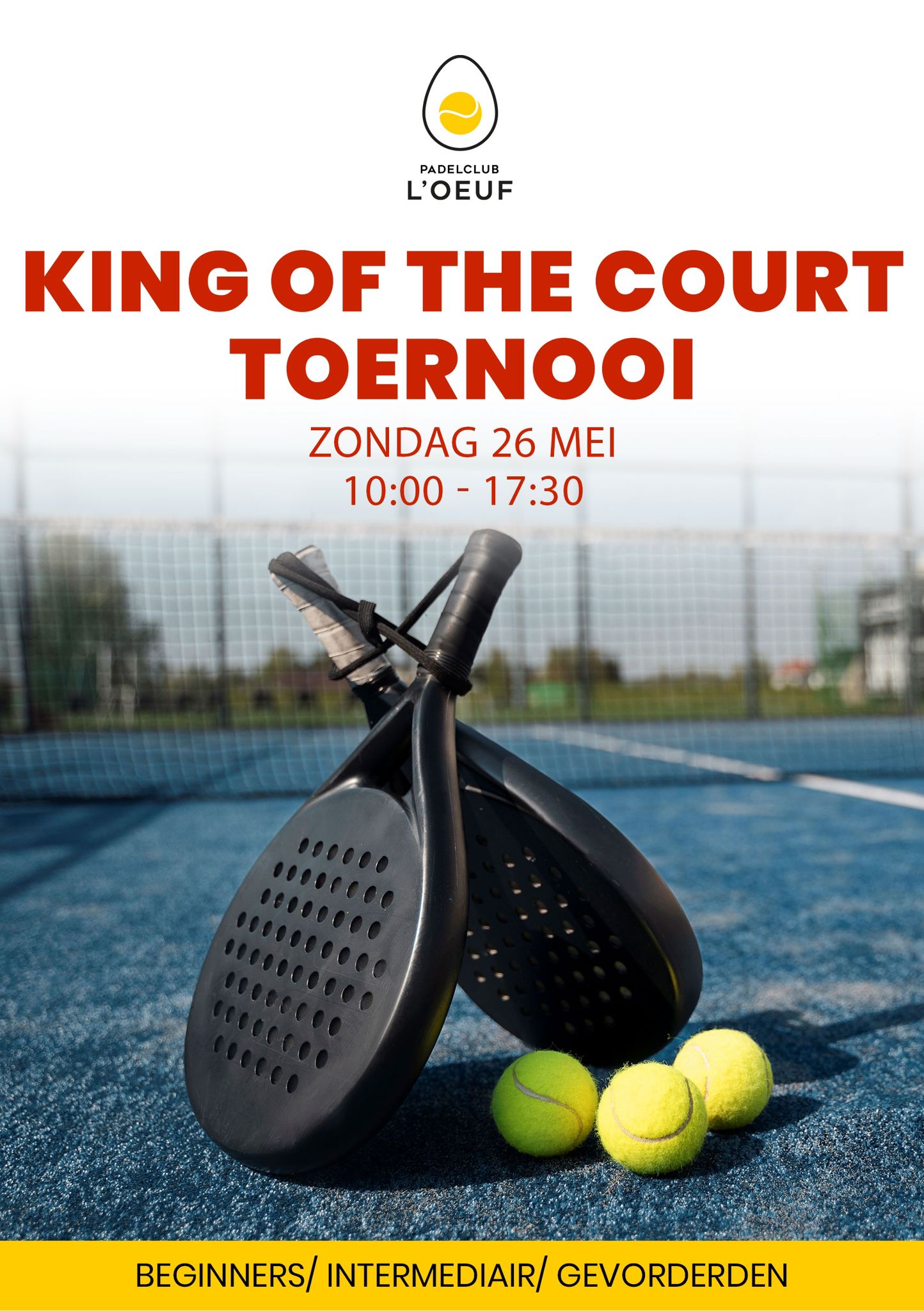 Logo L'Oeuf King Of The Court Beginners