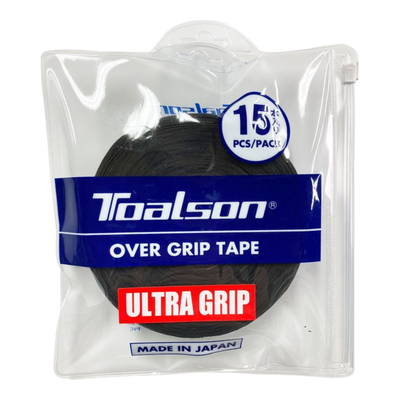 Toalson Ultra Over Grip White / Black  15 Pcs | Padel Grips afbeelding 1