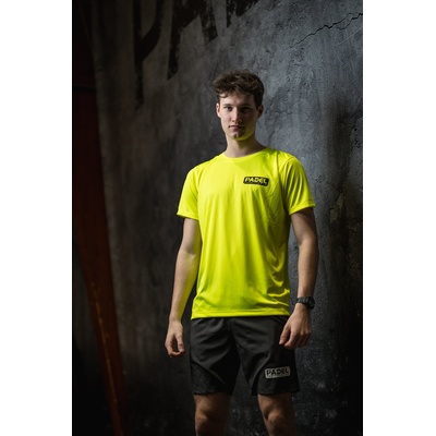 Padel t-shirt 2023 Padel Sportswear ademend Geel afbeelding 2