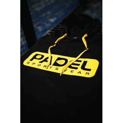 Padel Hoodie [zwart / geel] "Padel Sportswear" afbeelding 5