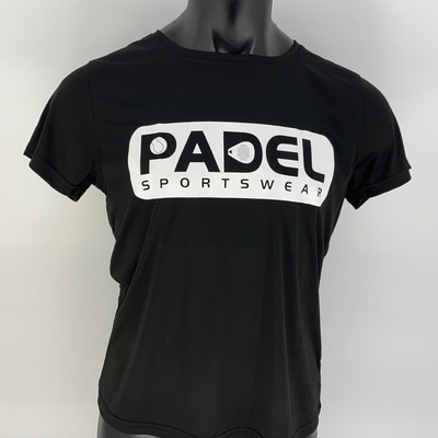 Padel Sport shirt [zwart] ademend dames "Padel Sportswear" afbeelding 1