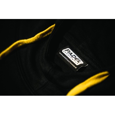 Padel Hoodie [zwart / geel] "Padel Sportswear" afbeelding 3