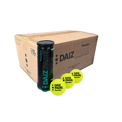 Daiz Padel x Padel Sportswear Premium padel bal 1 doos (24 cans 3 stuks) afbeelding 1