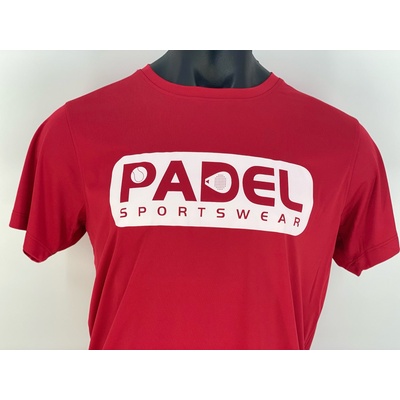 Padel Sport shirt [rood] ademend heren "Padel Sportswear" afbeelding 2