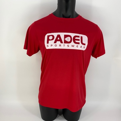 Padel Sport shirt [rood] ademend heren "Padel Sportswear" afbeelding 1
