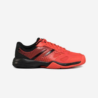 Padelschoenen voor kinderen ps 500 met veters rood zwart afbeelding 1