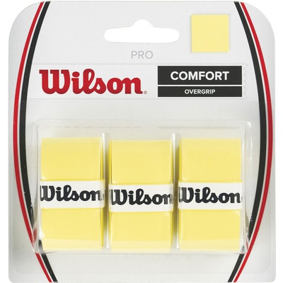 Wilson Pro Comfort Overgrip 3 st. Geel afbeelding 1
