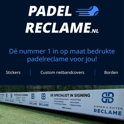 Advertentie PadelReclame