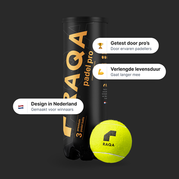 Padelballen ontworpen voor maximale prestaties en duurzaamheid. Perfect voor padelspelers die het beste uit hun spel willen halen. De Raqa padelballen bieden constante stuitkracht en uitstekende speeleigenschappen, ideaal voor trainingen én wedstrijden.