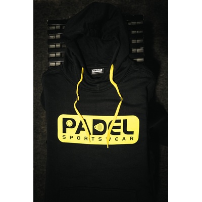 Padel Hoodie [zwart / geel] "Padel Sportswear" afbeelding 4