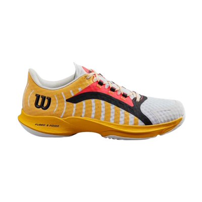 Wilson Hurakn Pro White/Oldgold Padel Shoe afbeelding 1