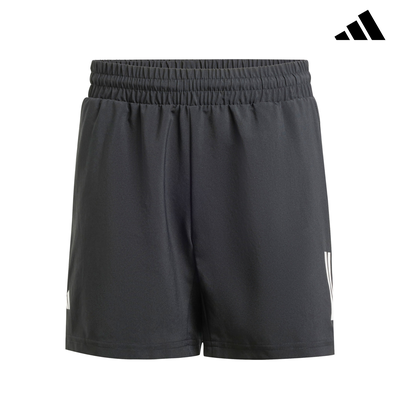 adidas Club 3 Stripes Shorts Black | Padel Clothes afbeelding 1