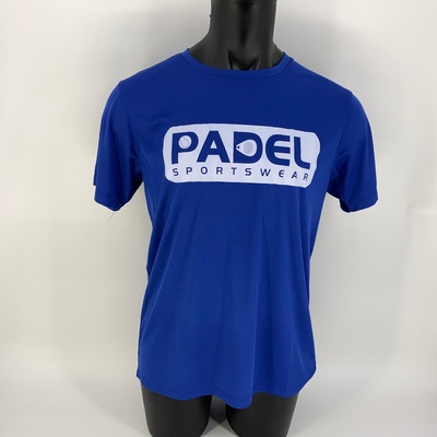 Padel Sport shirt [blauw] ademend heren "Padel Sportswear" afbeelding 1