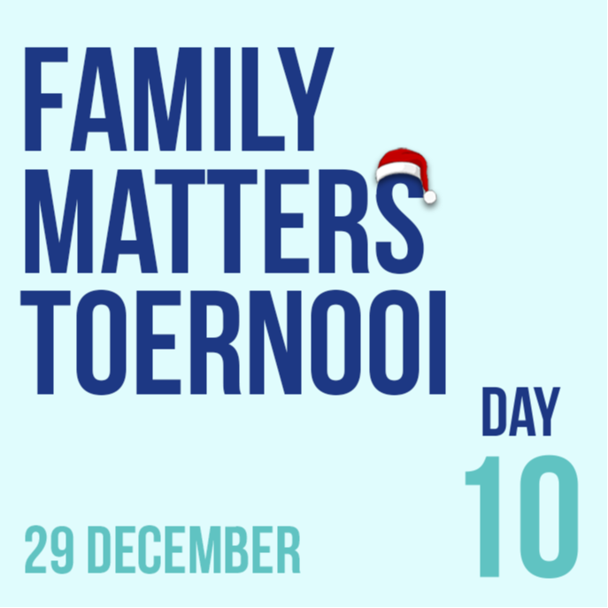 🎅 DAY 10: Family Matters: Ouder kind toernooi