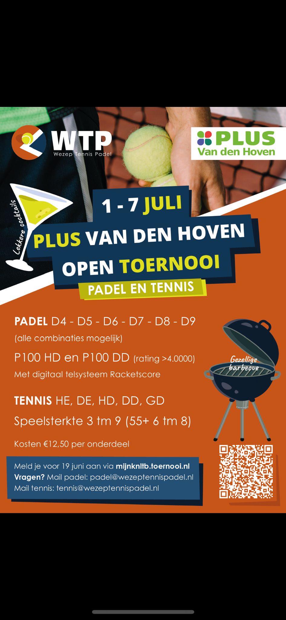 Plus van den Hoven Open Toernooi Padel Wezep 2024