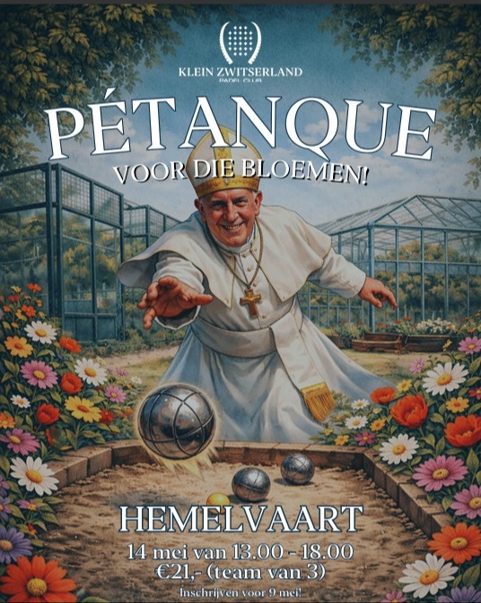 Petanque voor die bloemen