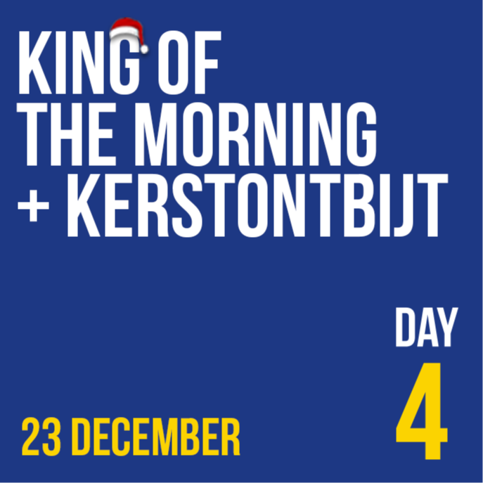 Logo 🎅 DAY 4: King of the Morning + ontbijt - Vijfkamplaan