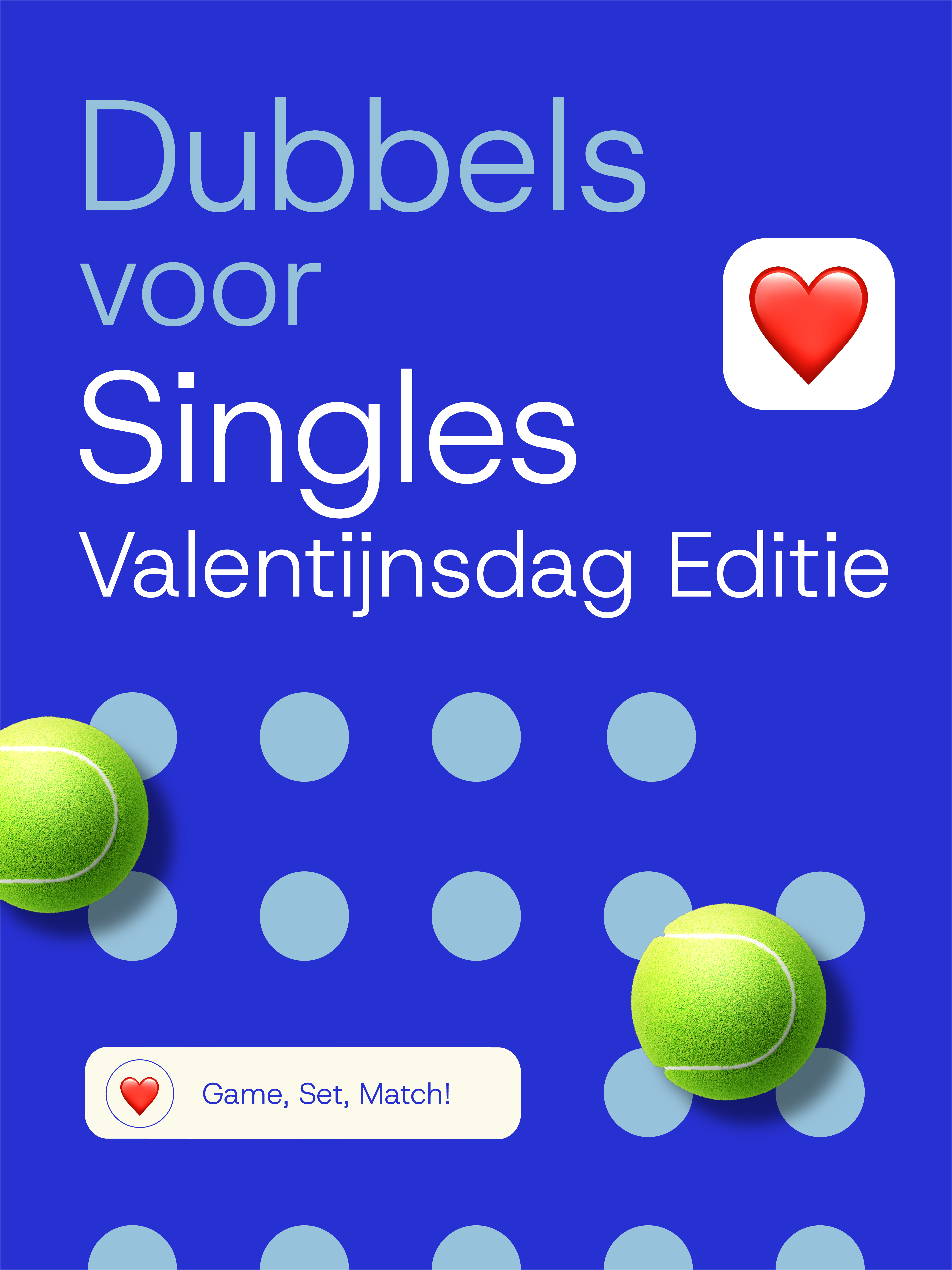 Logo Dubbels voor Singles | Valentijnsdag Editie