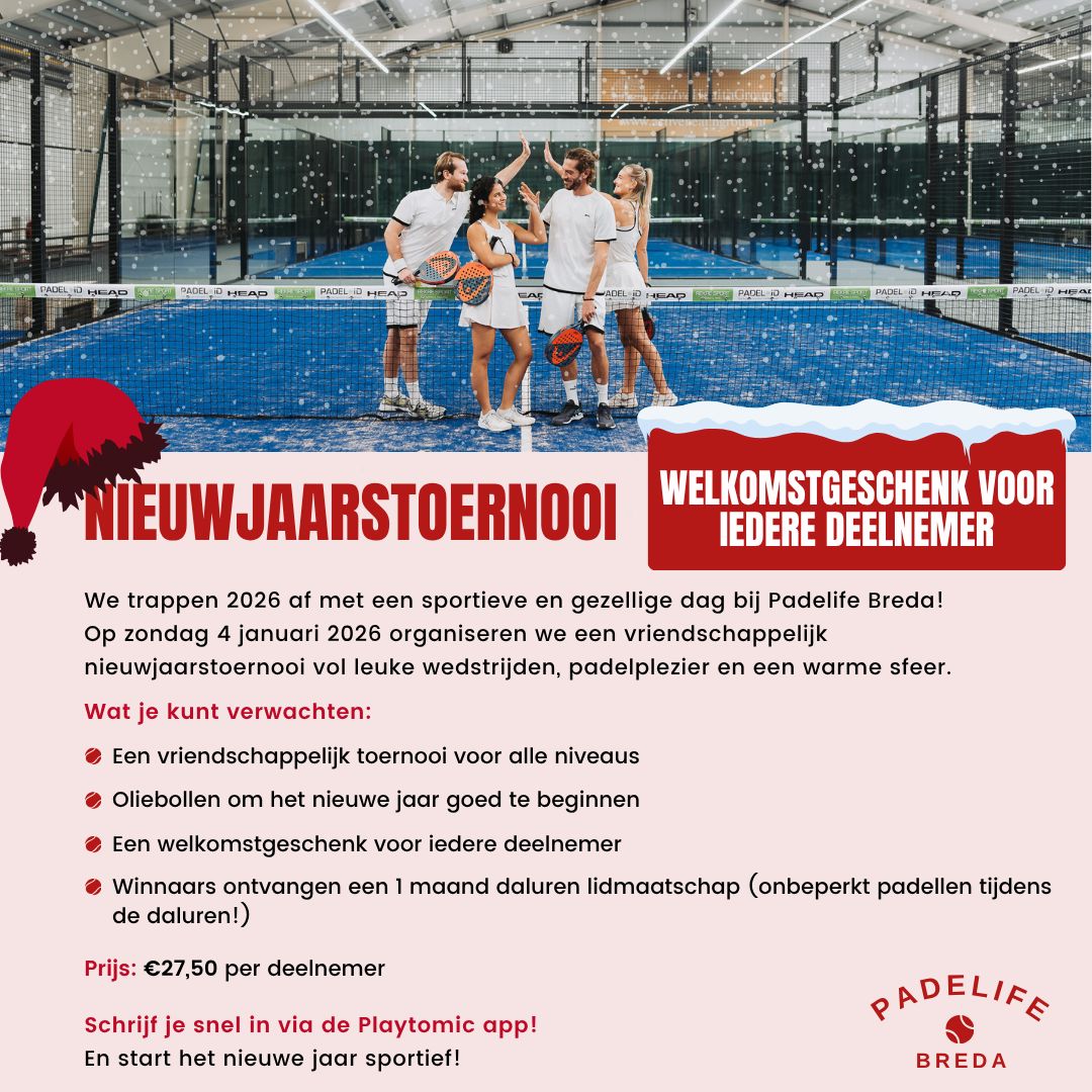 Logo Padelife Breda Nieuwjaarstoernooi