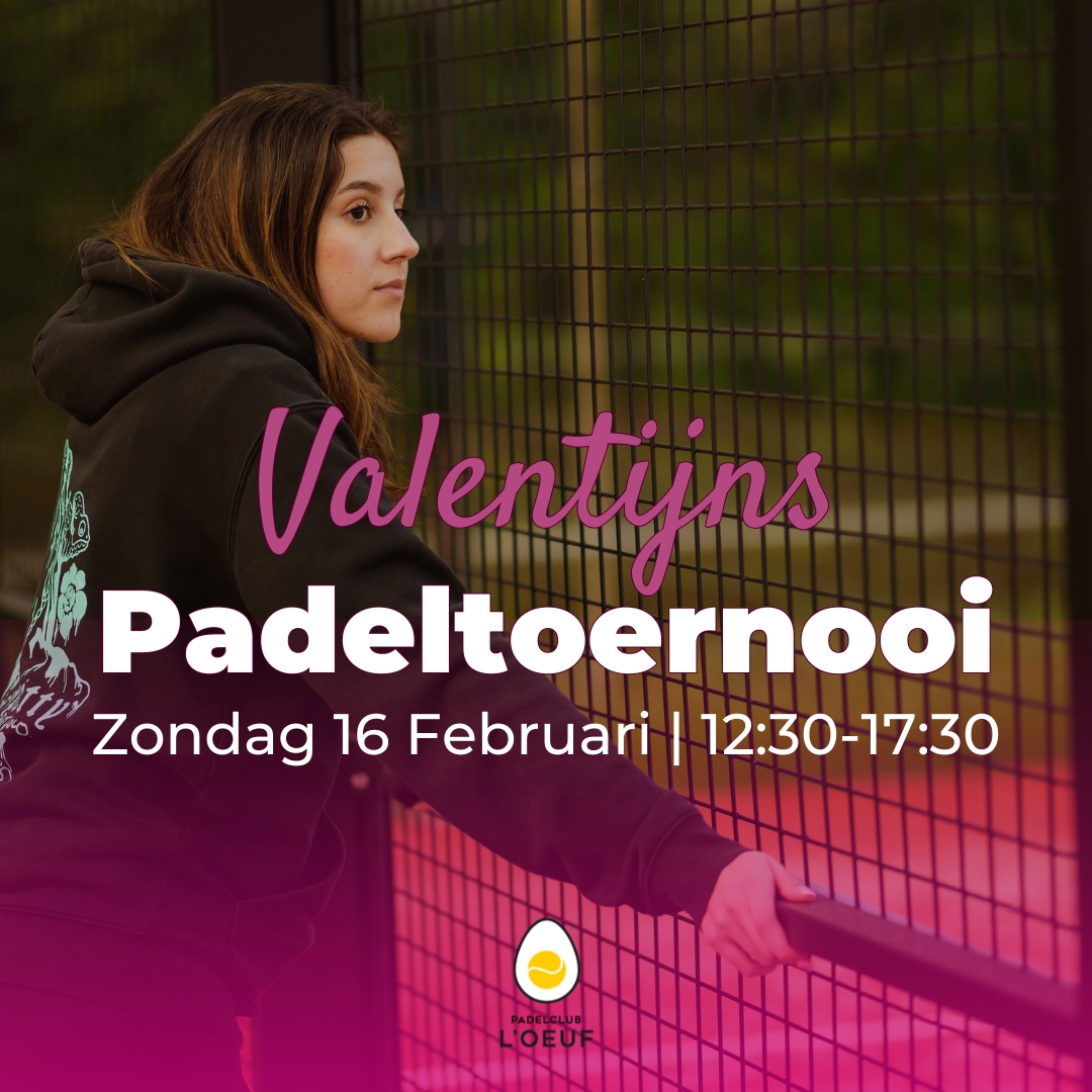 Logo L'Oeuf Valentijns Padeltoernooi Mixed