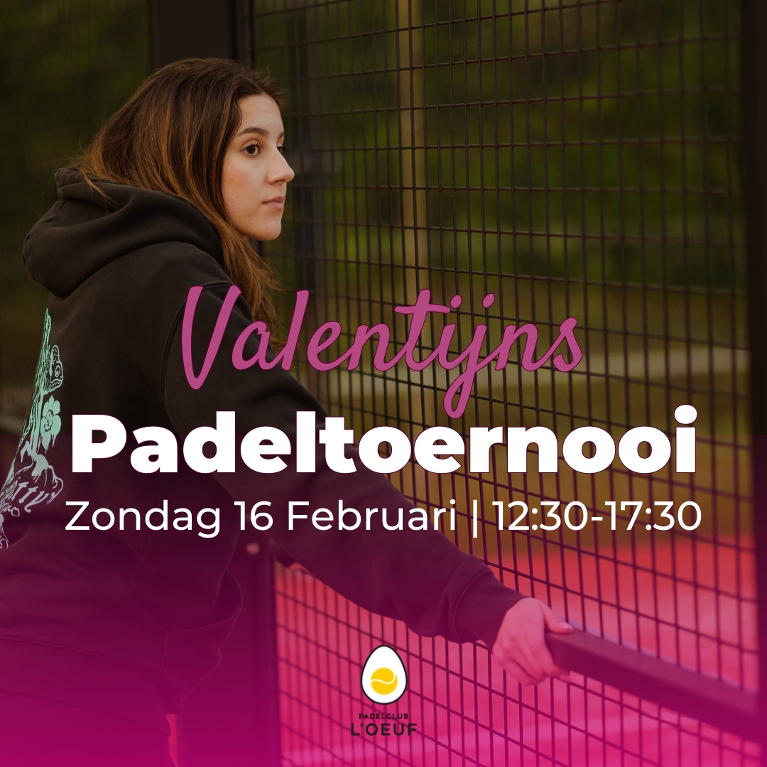 Logo L'Oeuf Valentijns Padeltoernooi Mixed 