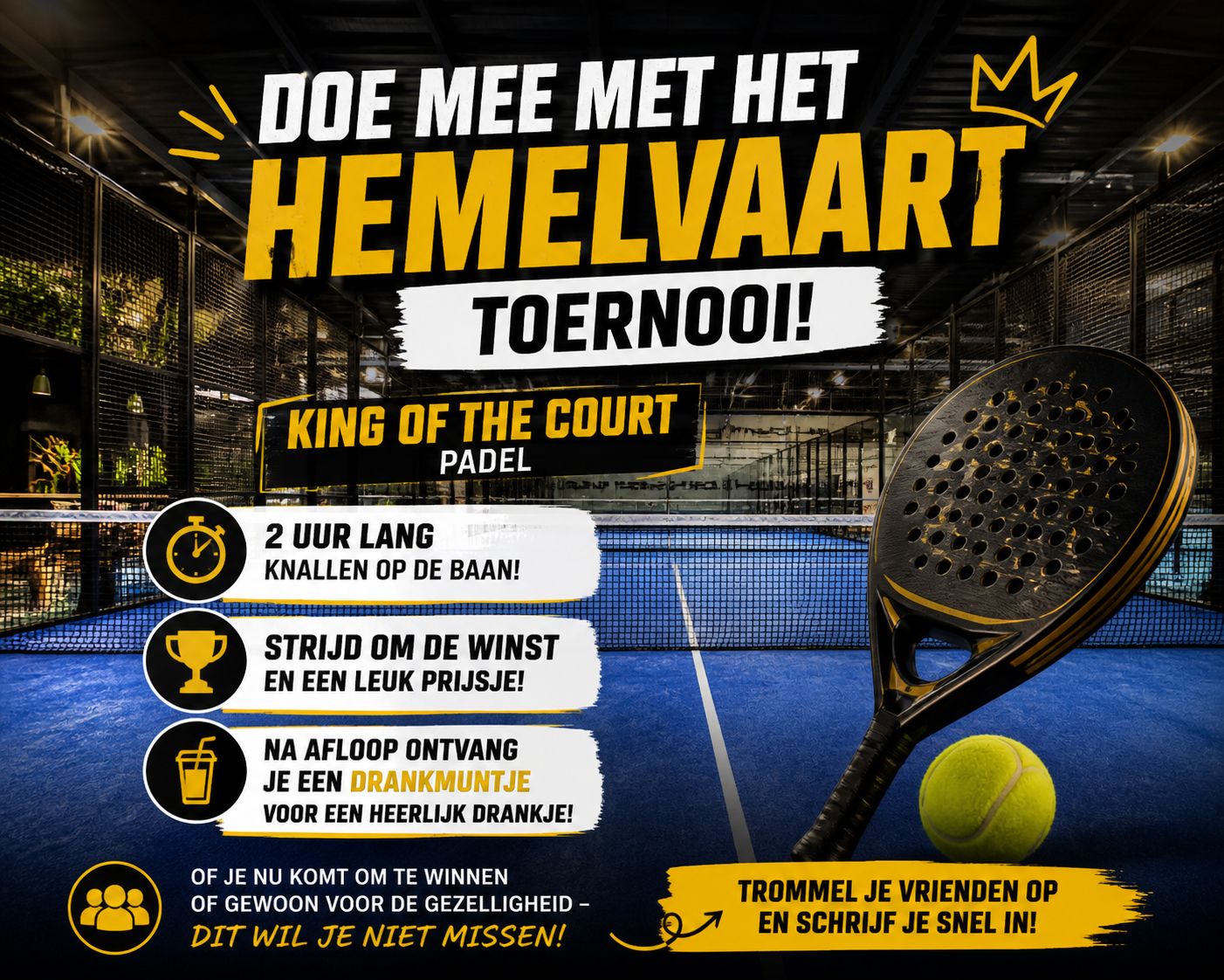 Logo Hemelvaart Toernooi 🌷👑