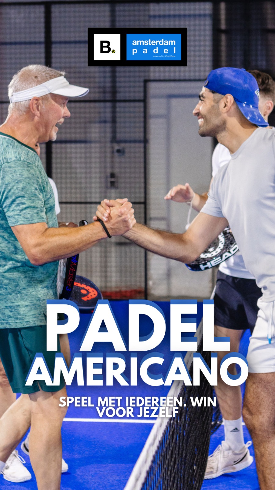 Logo B. Amsterdam Padel Americano