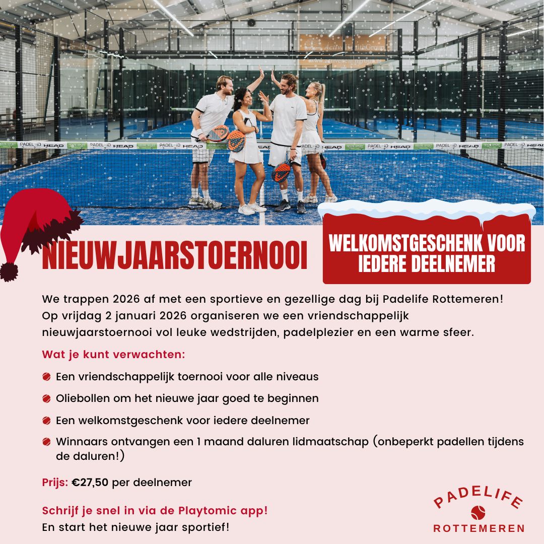 Logo Padelife Rottemeren Nieuwjaarstoernooi
