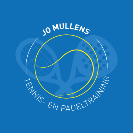 Logo Jo Mullens Tennis,- en padeltraining