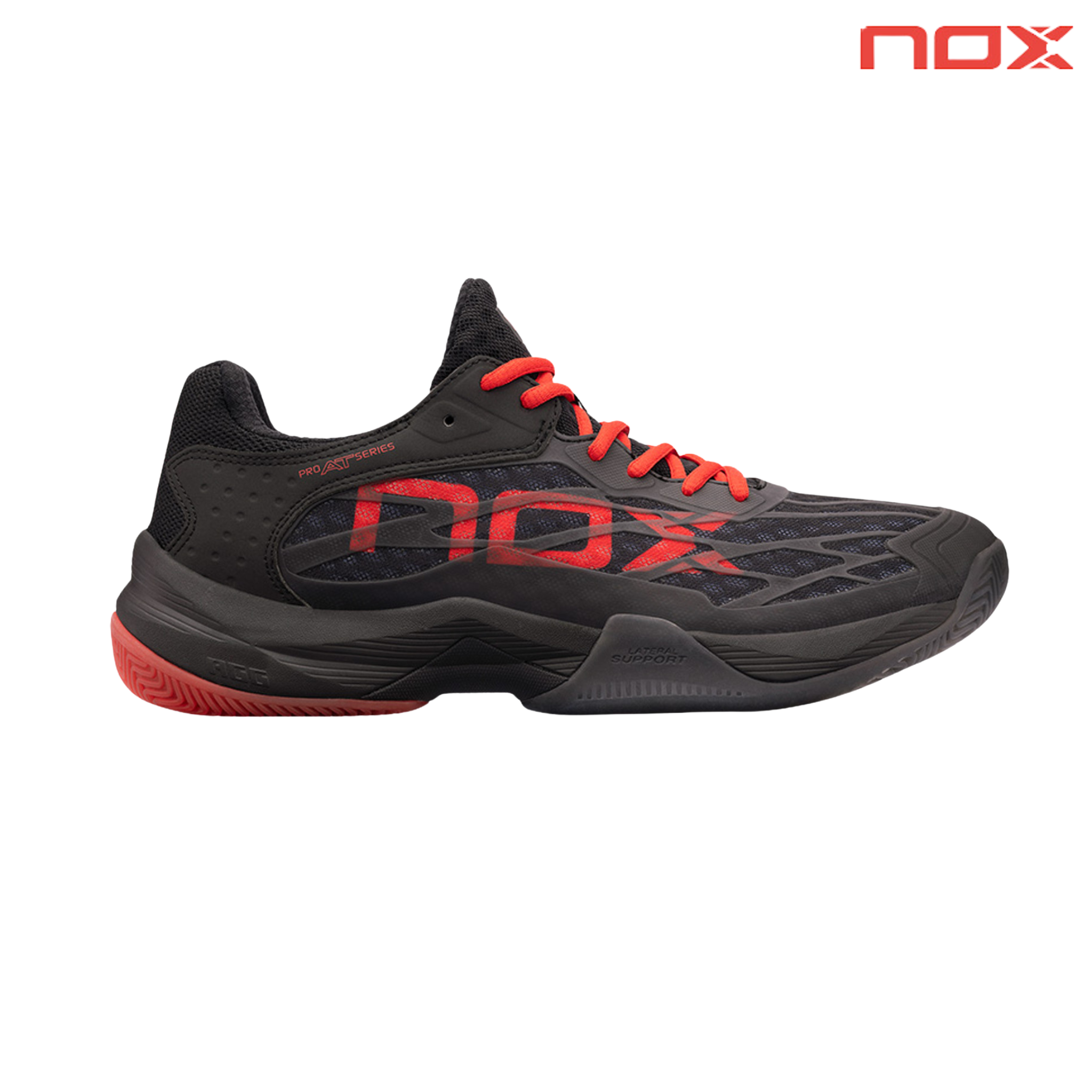 Nox AT10 Lux Black/Red | Padel Shoes