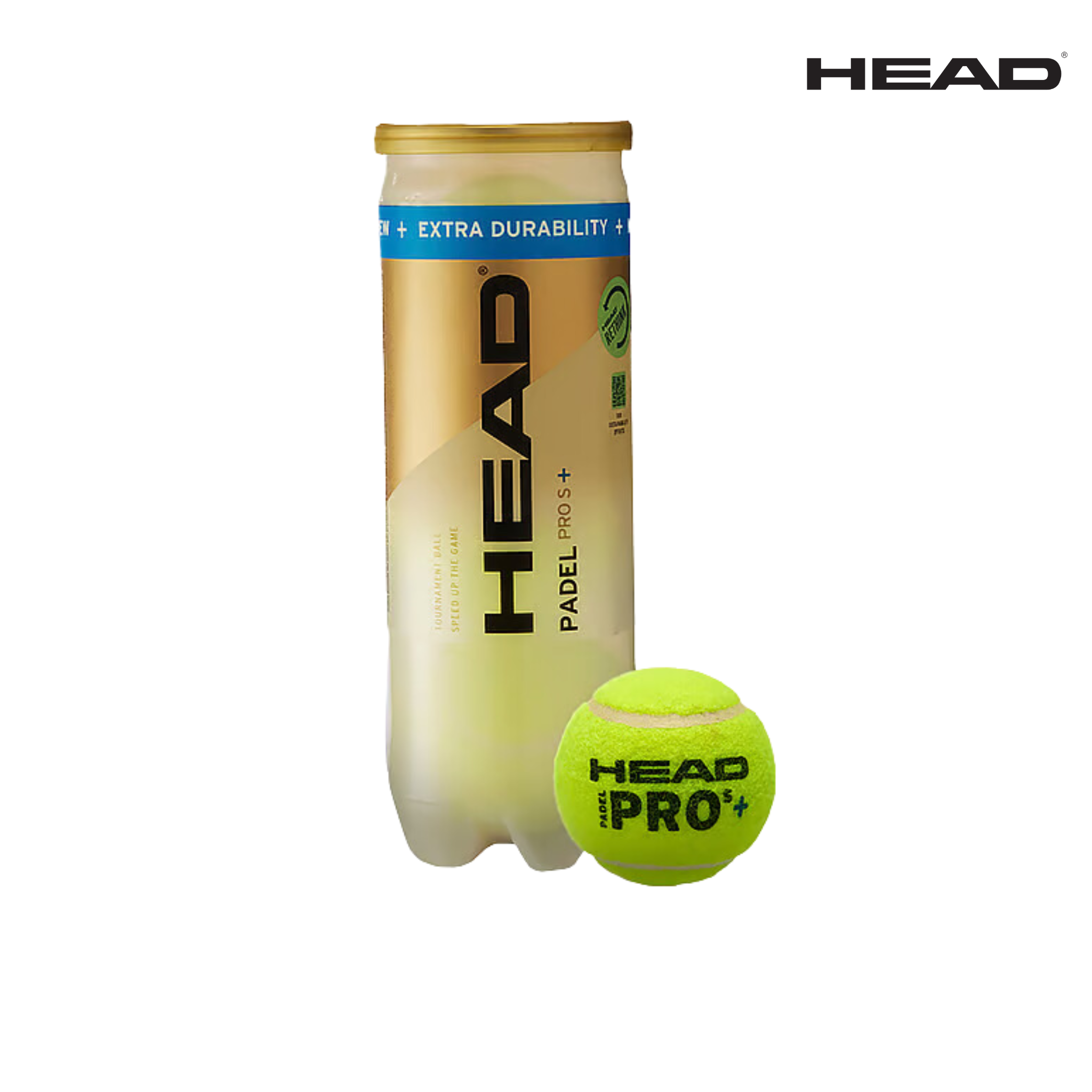 HEAD Padel Pro S+ 3-BAL TUBE | Padel Balls