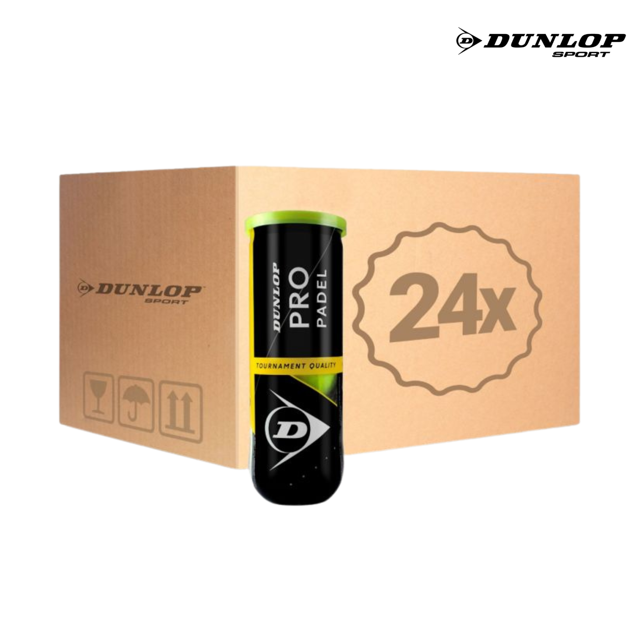 Dunlop Pro Balls Box (24 x 3 pieces) | Padel Balls