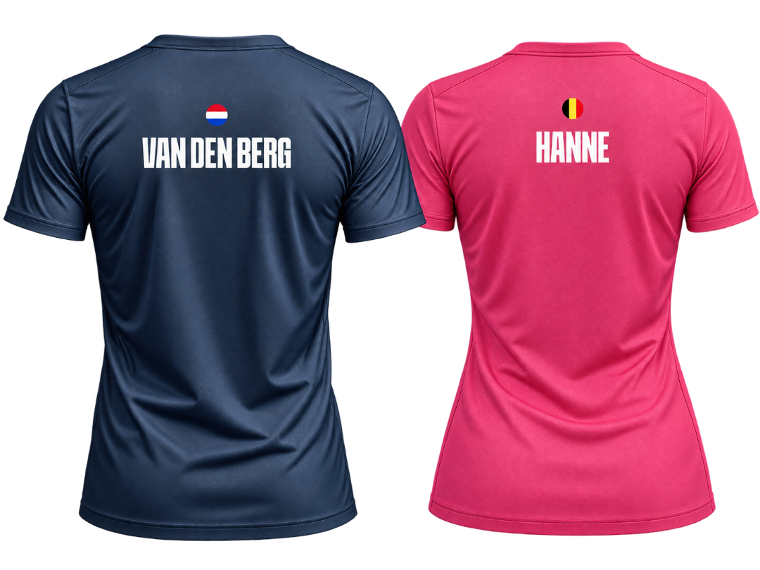 Padelshirt met naam